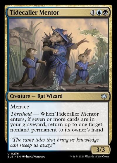 Tidecaller Mentor 236 Bloomburrow Magic card