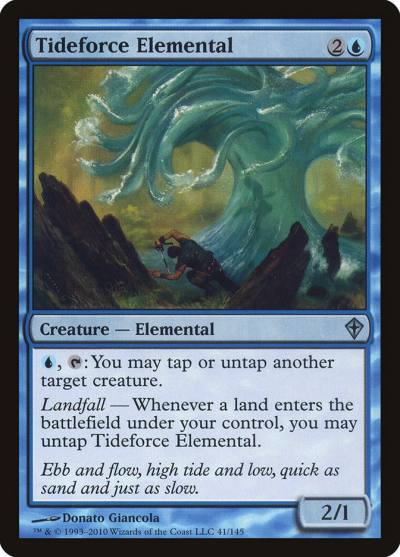 Tideforce Elemental 41 Worldwake Magic card