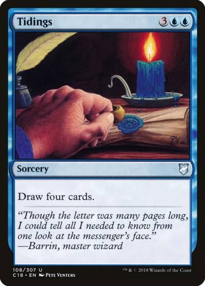 Tidings C18-108 Commander 2018 Magic card