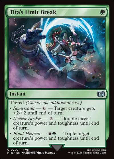 Tifa's Limit Break FIN-207 Final Fantasy Magic card