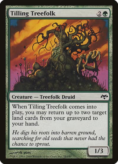 Tilling Treefolk 78 Eventide Magic card