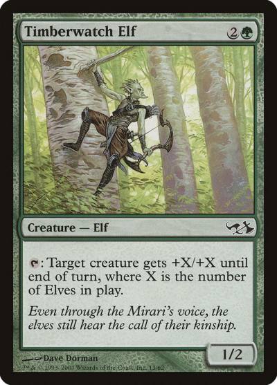 Timberwatch Elf DD1-13 Duel Decks: Elves vs. Goblins Magic card