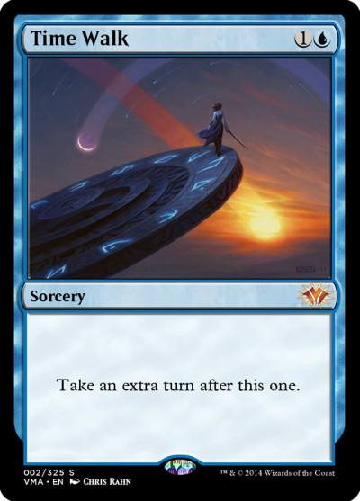 Time Walk VMA-2 Vintage Masters Magic card