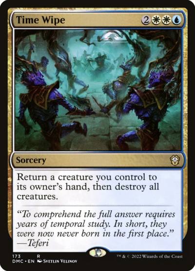 Time Wipe DMC-173 Dominaria United Commander Magic card