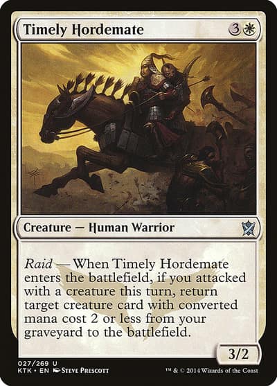 Timely Hordemate 27 Khans of Tarkir Magic card