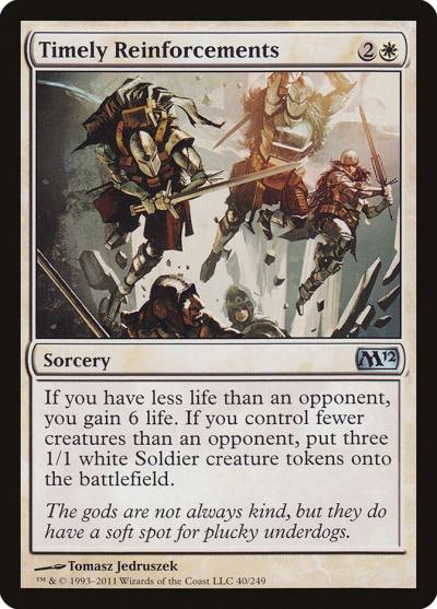 Timely Reinforcements M12-40 Magic 2012 Magic card
