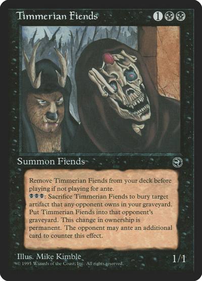 Timmerian Fiends HML-58 Homelands Magic card
