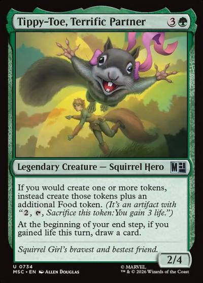 Tippy-Toe, Terrific Partner MSC-734 Marvel Super Heroes Commander Magic card