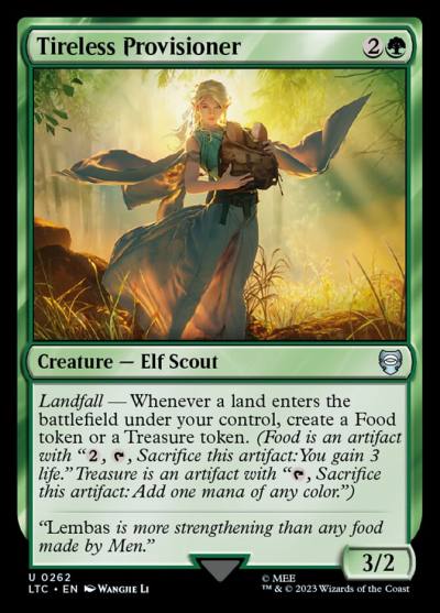 Tireless Provisioner LTC-262 Tales of Middle-earth Commander Magic card