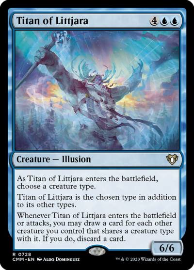 Titan of Littjara CMM-728 Commander Masters Magic card
