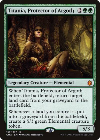 Titania, Protector of Argoth CMA-157 Commander Anthology Magic card