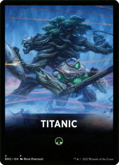 Titanic FBRO-5 The Brothers' War Jumpstart Front Cards Magic card