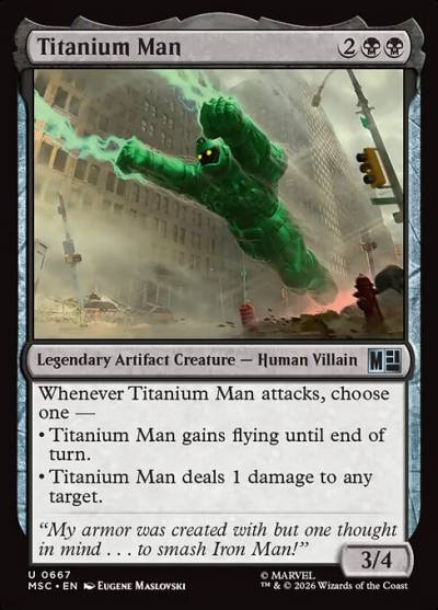 Titanium Man MSC-667 Marvel Super Heroes Commander Magic card