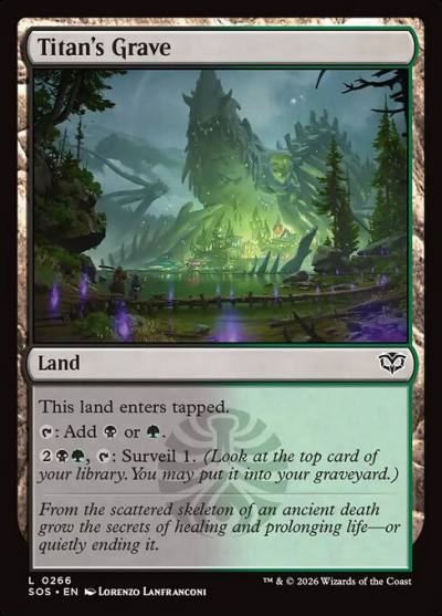 Titan's Grave SOS-266 Secrets of Strixhaven Magic card