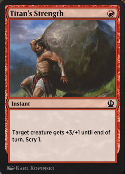 Titan's Strength EA1-11 Explorer Anthology 1 Magic card