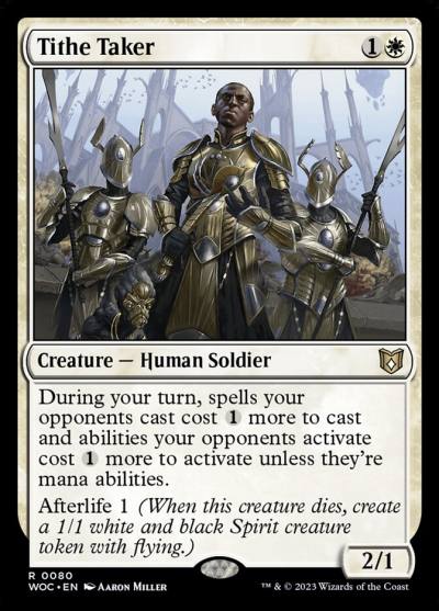 Tithe Taker WOC-80 Wilds of Eldraine Commander Magic card