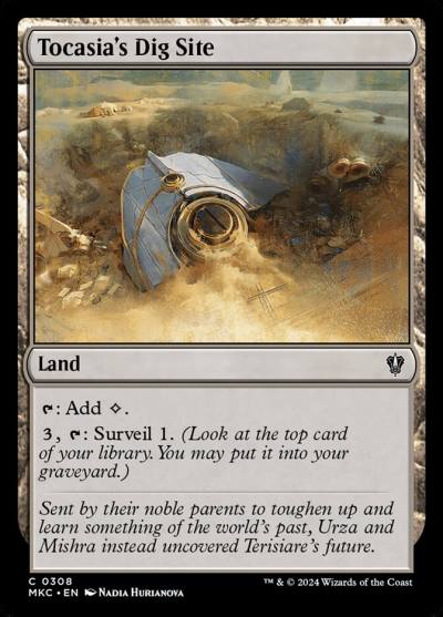 Tocasia's Dig Site MKC-308 Murders at Karlov Manor Commander Magic card