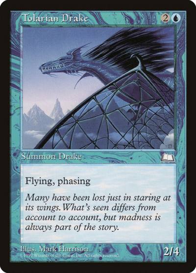 Tolarian Drake WTH-55 Weatherlight Magic card