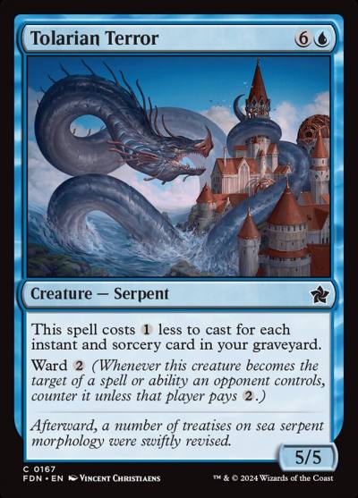 Tolarian Terror FDN-167 Foundations Magic card