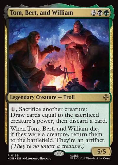 Tom, Bert, and William HOB-169 The Hobbit Magic card
