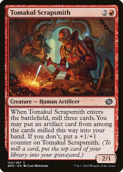 Tomakul Scrapsmith 153 The Brothers' War Magic card