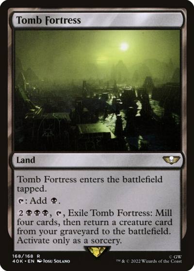 Tomb Fortress 40K-168 Warhammer 40,000 Commander Magic card