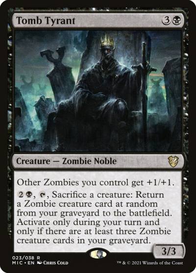 Tomb Tyrant MIC-23 Midnight Hunt Commander Magic card
