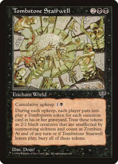 Tombstone Stairwell MIR-149 Mirage Magic card
