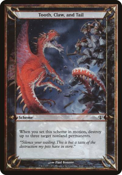 Tooth, Claw, and Tail OARC-40STAR Archenemy Schemes Magic card