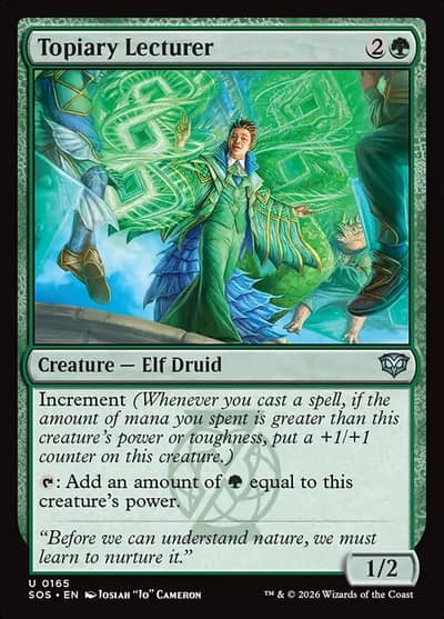 Topiary Lecturer 165 Secrets of Strixhaven Magic card