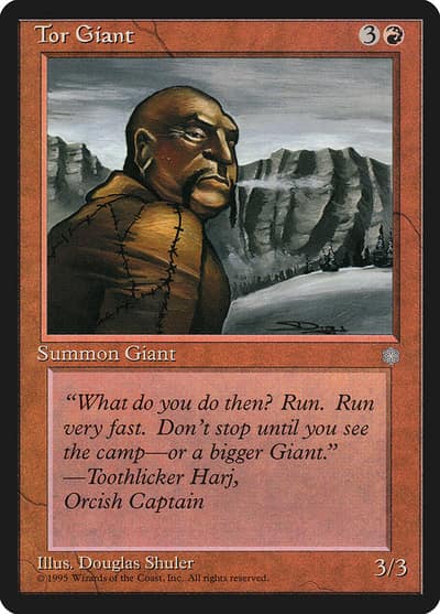 Tor Giant ICE-220 Ice Age Magic card