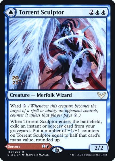 Torrent Sculptor // Flamethrower Sonata PSTX-159S Strixhaven: School of Mages Promos Magic card
