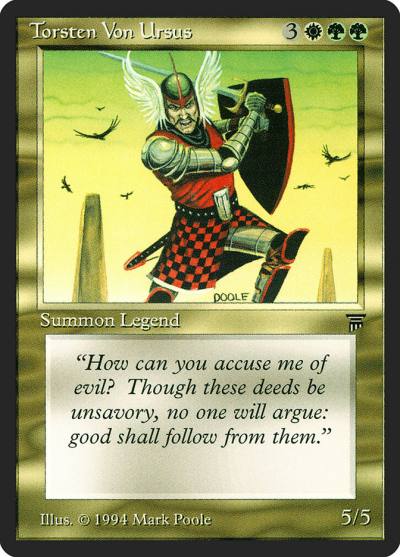 Torsten Von Ursus LEG-266 Legends Magic card