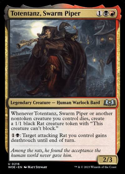 Totentanz, Swarm Piper 216 Wilds of Eldraine Magic card