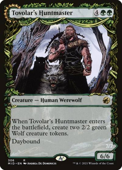 Tovolar's Huntmaster // Tovolar's Packleader MID-306 Innistrad: Midnight Hunt Magic card