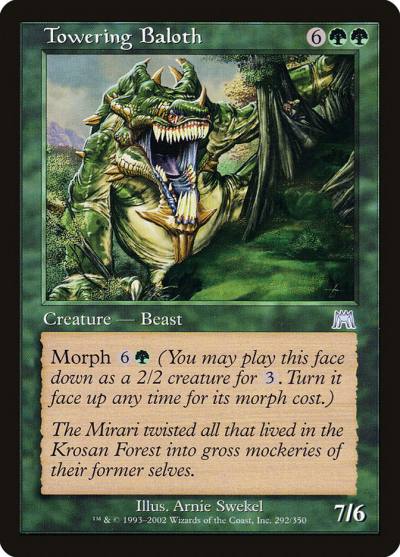 Towering Baloth 292 Onslaught Magic card