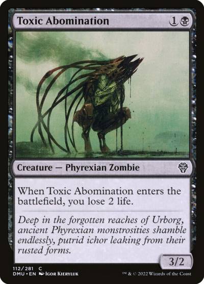 Toxic Abomination 112 Dominaria United Magic card