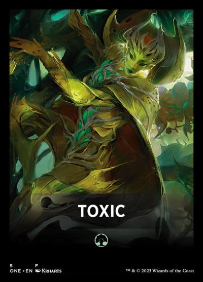 Toxic FONE-5 Phyrexia: All Will Be One Jumpstart Front Cards Magic card