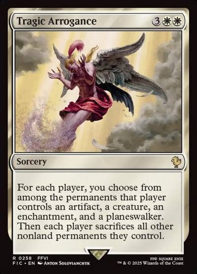 Tragic Arrogance FIC-258 Final Fantasy Commander Magic card