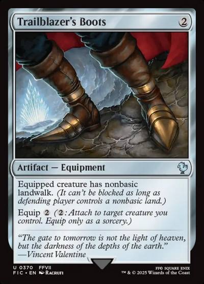 Trailblazer's Boots FIC-370 Final Fantasy Commander Magic card
