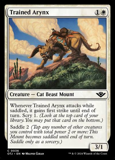 Trained Arynx 36 Outlaws of Thunder Junction Magic card