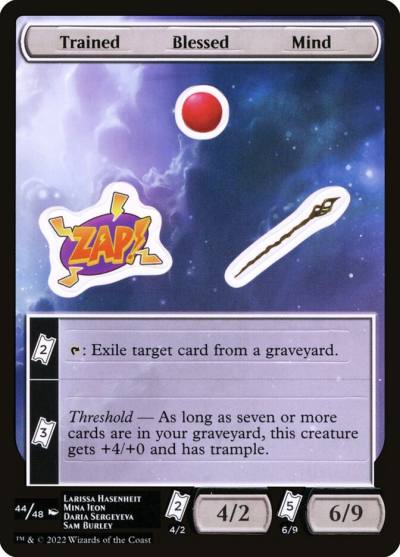 Trained Blessed Mind SUNF-44 Unfinity Sticker Sheets Magic card
