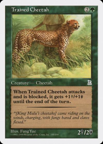 Trained Cheetah PTK-154 Portal Three Kingdoms Magic card