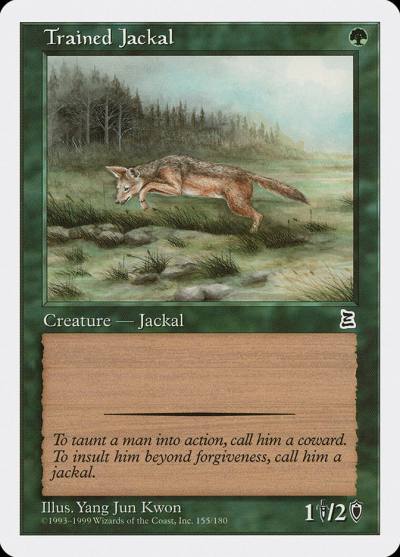 Trained Jackal PTK-155 Portal Three Kingdoms Magic card