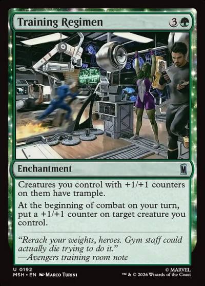 Training Regimen MSH-192 Marvel Super Heroes Magic card