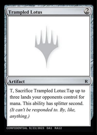 Trampled Lotus UNK-RA12B Unknown Event Magic card