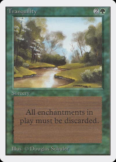 Tranquility 2ED-221 Unlimited Edition Magic card