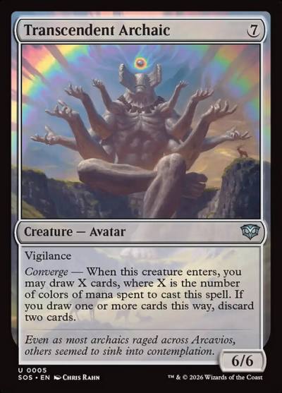 Transcendent Archaic SOS-5 Secrets of Strixhaven Magic card