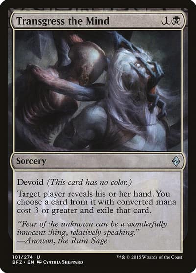 Transgress the Mind BFZ-101 Battle for Zendikar Magic card