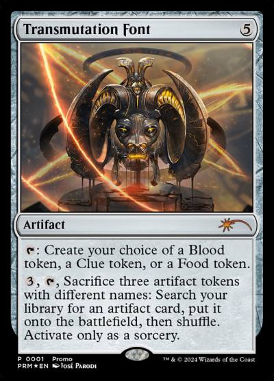 Transmutation Font PW24-11 Wizards Play Network 2024 Magic card
